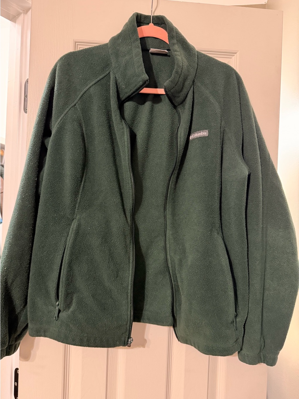 Columbia Fleece Jacket Women’s XL Full Zip Forest Green